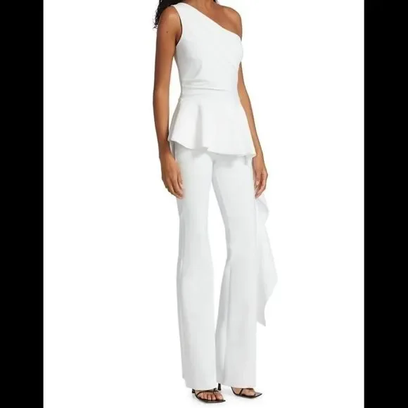 Chiara Boni Kincso Ruffled Peplum Jumpsuit US 10 $750